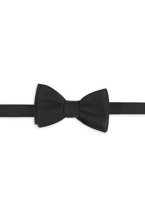 ISAIA Men Bow Ties - Men's Grosgrain Bow Tie - Black - Black