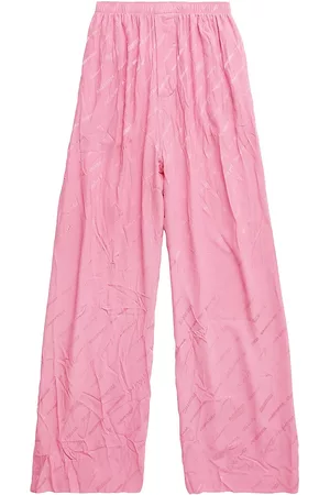 Balenciaga Women Pajamas - Women's Logomania All Over Pyjama Pants - Pink - Size 0 - Pink - Size 0