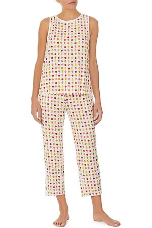 Kate Spade Women Pajamas - Women's Fruit-Print Crop Pajama Set - Summer Fruit - Size XS - Summer Fruit - Size XS