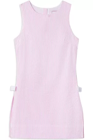Classic Prep Girls T-Shirts - Little Girl's & Girl's Madison Seersucker Romper - Lillys Pink And White Stripe - Size 2 - Lillys Pink And White Stripe - Size 2