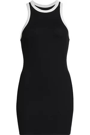 Splits59 Women Knit & Sweater Dresses - Women's Kiki Rib-Knit Dress - Black White - Size XS - Black White - Size XS