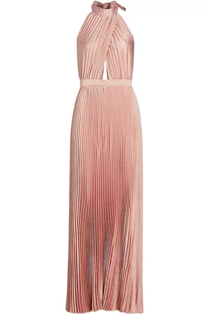 L'IDEE Women Evening Dresses & Gowns - Women's Renaissance Pleated Open-Back Gown - Ballet - Size 2 - Ballet - Size 2
