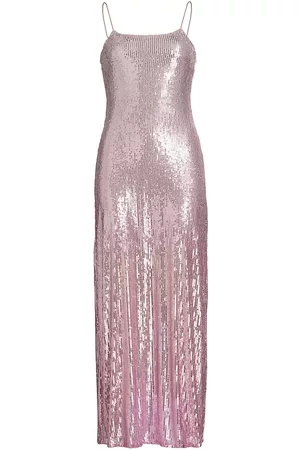 LOVESHACKFANCY Women Evening Dresses & Gowns - Women's Grand Sequin-Embroidered Gown - Pink Ombre - Size 2 - Pink Ombre - Size 2