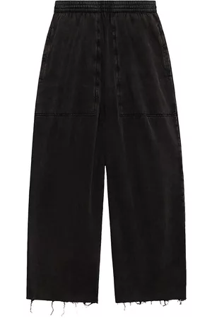 Balenciaga Men Sweatpants - Men's Cropped Sweatpants - Black - Size Small - Black - Size Small