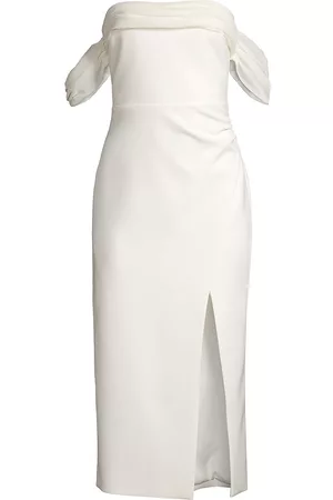 LIKELY Women Strapless Dresses - Women's Paz Off-The-Shoulder Midi-Dress - White - Size 4 - White - Size 4