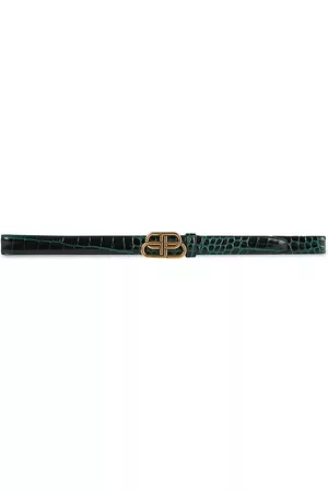Balenciaga Women Belts - Women's BB Thin Belt - Forest Green - Size 28 - Forest Green - Size 28