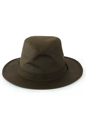 Barbour Men Hats - Men's Dawson Waxed Safari Hat - Olive - Size Large - Olive - Size Large