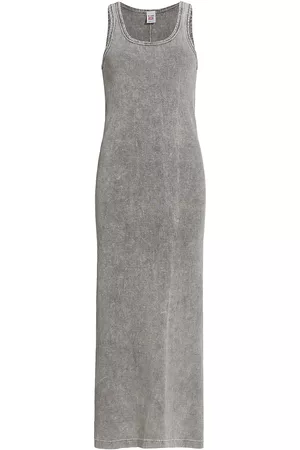 RE/DONE Women Knit & Sweater Dresses - Women's Rib-Knit Maxi Tank Dress - Grey - Size XS - Grey - Size XS