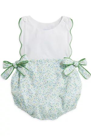 Bella Bliss Baby Rompers - Baby Girl's Scallop-Trim Bubble Romper - Limon - Size 3 Months - Limon - Size 3 Months