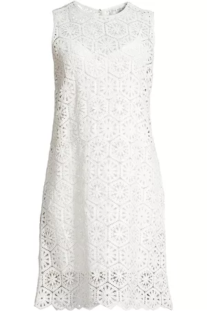 Ted Baker Women Shift Dresses - Women's Nellla Crochet Shift Dress - White - Size 14 - White - Size 14