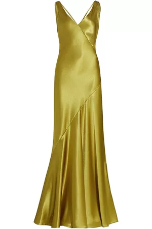 Jason Wu Women Sleeveless Dresses - Women's Sleeveless Open-Back Gown - Avocado - Size 0 - Avocado - Size 0