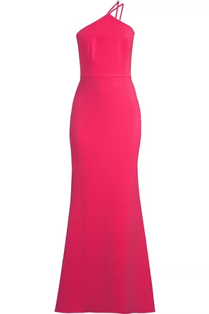 Liv Foster Women Halter Dresses - Women's Twill Halter Mermaid Gown - Camellia - Size 2 - Camellia - Size 2