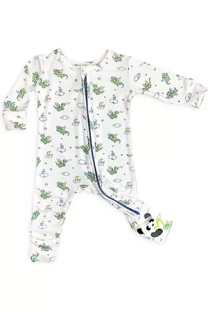 BELLABU BEAR Bodysuits & All-In-Ones - Baby Boy's Flying Dragon Print Convertible Footie - Size Newborn - Size Newborn