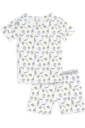 BELLABU BEAR T-Shirts - Baby's, Little Kid's & Kid's Milk & Cookies T-Shirt & Shorts Set - Milk And Cookies - Size 18 Months - Milk And Cookies - Size 18 Months