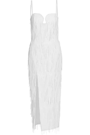 ELLIATT Women Midi Dresses - Women's Judith Sequin Fringe Midi Dress - Ivory - Size XS - Ivory - Size XS