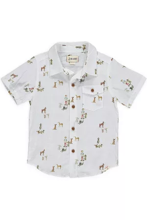 Me & Henry Boys Shirts - Little Boy's Henry Print Shirt - Graphic Shirt - Size 6 - Graphic Shirt - Size 6