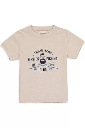 Me & Henry Boys T-Shirts - Baby Boy's Falmouth Cotton T-Shirt - Beige - Size 9 Months - Beige - Size 9 Months