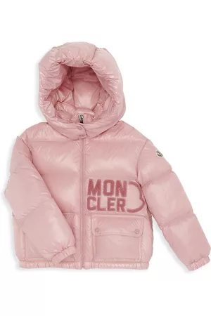 Moncler Girls Jackets - Little Girl's & Girl's Abbaye Down Jacket - Pink - Size 4 - Pink - Size 4