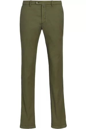 Kiton Men Sports Pants - Men's Classic-Fit Sport Trousers - Green Military - Size 32 - Green Military - Size 32