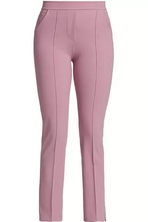 CHIARA BONI Women Stretch Pants - Women's Nuccia Stretch Jersey Crop Pants - Tuberose - Size 4 - Tuberose - Size 4