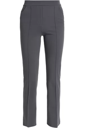 CHIARA BONI Women Stretch Pants - Women's Nuccia Stretch Jersey Crop Pants - Slate - Size 0 - Slate - Size 0