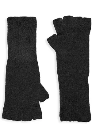 Barefoot Dreams Women Gloves - Women's CozyChic Lite Fingerless Gloves - Black - Black