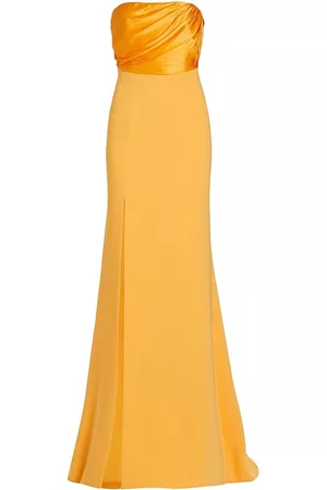 Cinq A Sept Women Strapless Dresses - Women's Estela Strapless Gown - Sunkissed - Size 0 - Sunkissed - Size 0