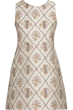Etro Women Party Mini Dresses - Women's Garden Party Jacquard A-Line Minidress - White - Size 2 - White - Size 2