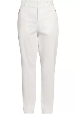 Moncler Men Skinny Pants - Men's Zipper Skinny Pants - White - Size 36 - White - Size 36
