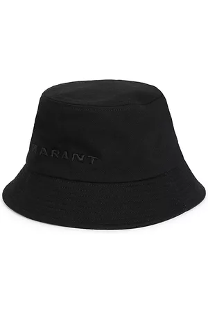 Isabel Marant Men Hats - Men's Haley Logo Bucket Hat - Black - Size Large - Black - Size Large