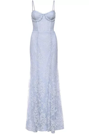 Katie May Women Evening Dresses & Gowns - Women's Jasmine Bustier Lace Gown - Periwinkle - Size XS - Periwinkle - Size XS