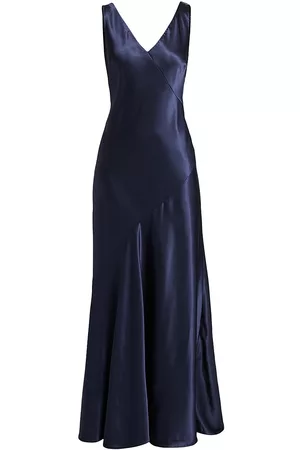 Jason Wu Women Sleeveless Dresses - Women's Sleeveless Open-Back Gown - Navy - Size 0 - Navy - Size 0