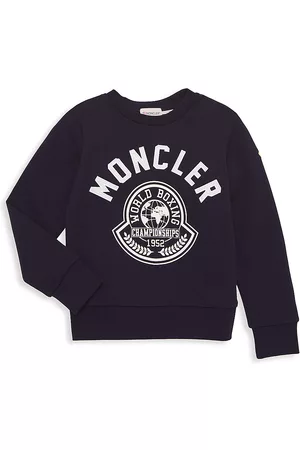 Moncler Boys Sweatshirts - Little Boy's & Boy's World Boxing Crewneck Sweatshirt - Navy - Size 4 - Navy - Size 4