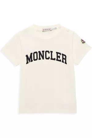 Moncler T-Shirts - Baby's & Little Kid's Logo Crewneck T-Shirt - Natural - Size 3 Months - Natural - Size 3 Months