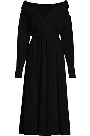 Altuzarra Women Strapless Dresses - Women's Lyddy Off-the-Shoulder Midi-Dress - Black - Size 2 - Black - Size 2