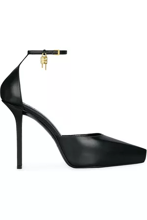 Givenchy Women Platform Pumps - Women's G-Lock Platform Pumps in Leather - Black - Size 6 - Black - Size 6