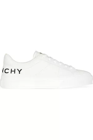 Givenchy Men Sports Equipment - Men's City Sport Sneakers In Leather With Printed Logo - White - Size 6 - White - Size 6