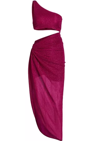 Baobab Women Asymmetrical Dresses - Women's Dunas De Taroa Zadeh Asymmetric Jersey Cut-Out Dress - Fuchsia - Size XS - Fuchsia - Size XS