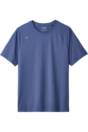 Rhone Men Short Sleeved T-Shirts - Men's Reign Short-Sleeve T-Shirt - Ocean Blue - Size Small - Ocean Blue - Size Small