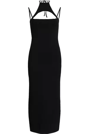 GAUGE81 Women Halter Dresses - Women's Valrya Halterneck Midi-Dress - Black - Size 2 - Black - Size 2