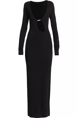 SIR Women Long Sleeve Dresses - Women's Kinetic Long-Sleeve Midi-Dress - Black - Size 2 - Black - Size 2