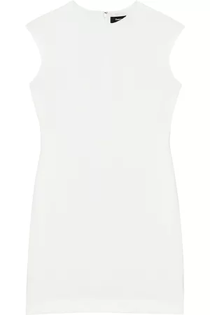 THEORY Women Shift Dresses - Women's Cap-Sleeve Shift Dress - White - Size 0 - White - Size 0