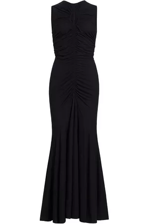 ULLA JOHNSON Women Evening Dresses & Gowns - Women's Gwynnw Keyhole Trumpet Gown - Noir - Size 4 - Noir - Size 4
