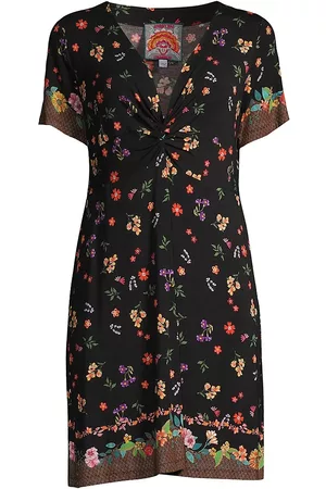 JOHNNY WAS Women Trapeze & Swing Dresses - Women's Nani Twist-Front Swing Dress - Size XS - Size XS