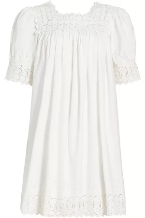 D Ô E N Women Puff Sleeve & Puff Shoulder Dresses - Women's Sterling Puff-Sleeve Minidress - Salt - Size XXS - Salt - Size XXS