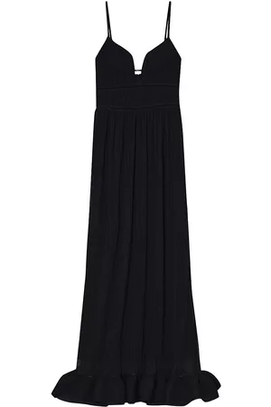 Simkhai Women Evening Dresses & Gowns - Women's Maude Crinkled Bustier Gown - Black - Size 0 - Black - Size 0