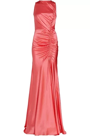 Alejandra Alonso Rojas Women Evening Dresses & Gowns - Women's Ruched Charmeuse Gown - Arrecife - Size 2 - Arrecife - Size 2