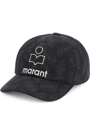 Isabel Marant Men Caps - Men's Tyron Logo Baseball Cap - Faded Black - Size Medium - Faded Black - Size Medium