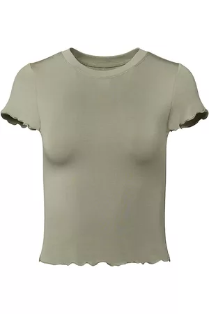 WeWoreWhat Short Sleeved T-Shirts - Women's Short-Sleeve Jersey Baby Tee - Dark Sage - Size XS - Dark Sage - Size XS