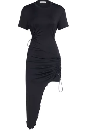 ET OCHS Women Graduation Dresses - Women's Brielle Drawstring T-Shirt Dress - Black - Size 0 - Black - Size 0